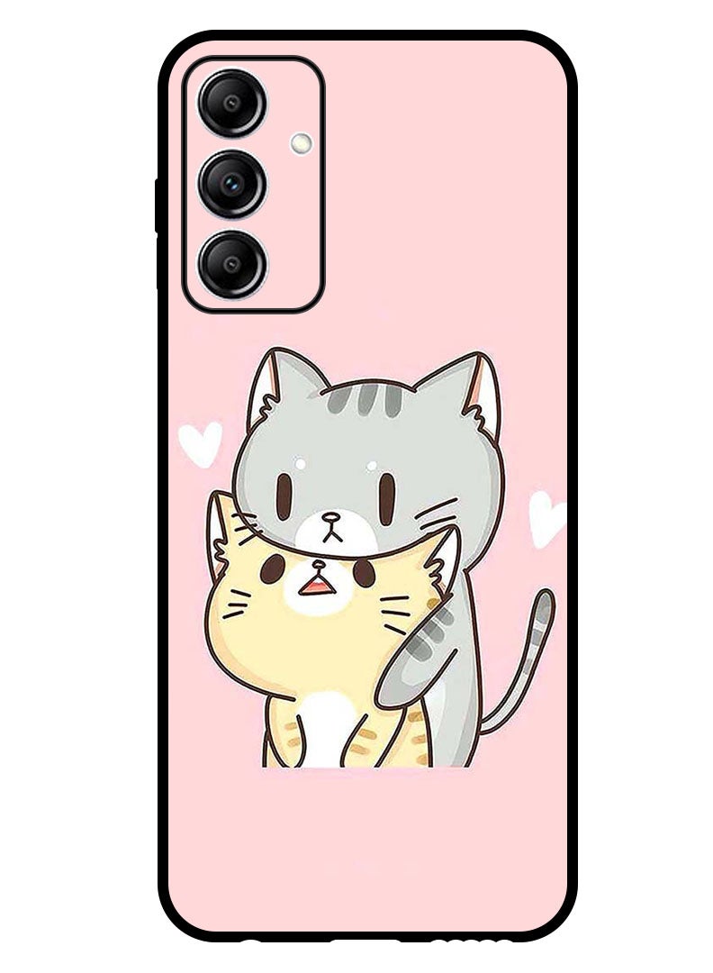 Theodor Protective Case Anti Scratch Shock Proof Bumper Cover For Samsung Galaxy A25 Two Cats Love - Image 1