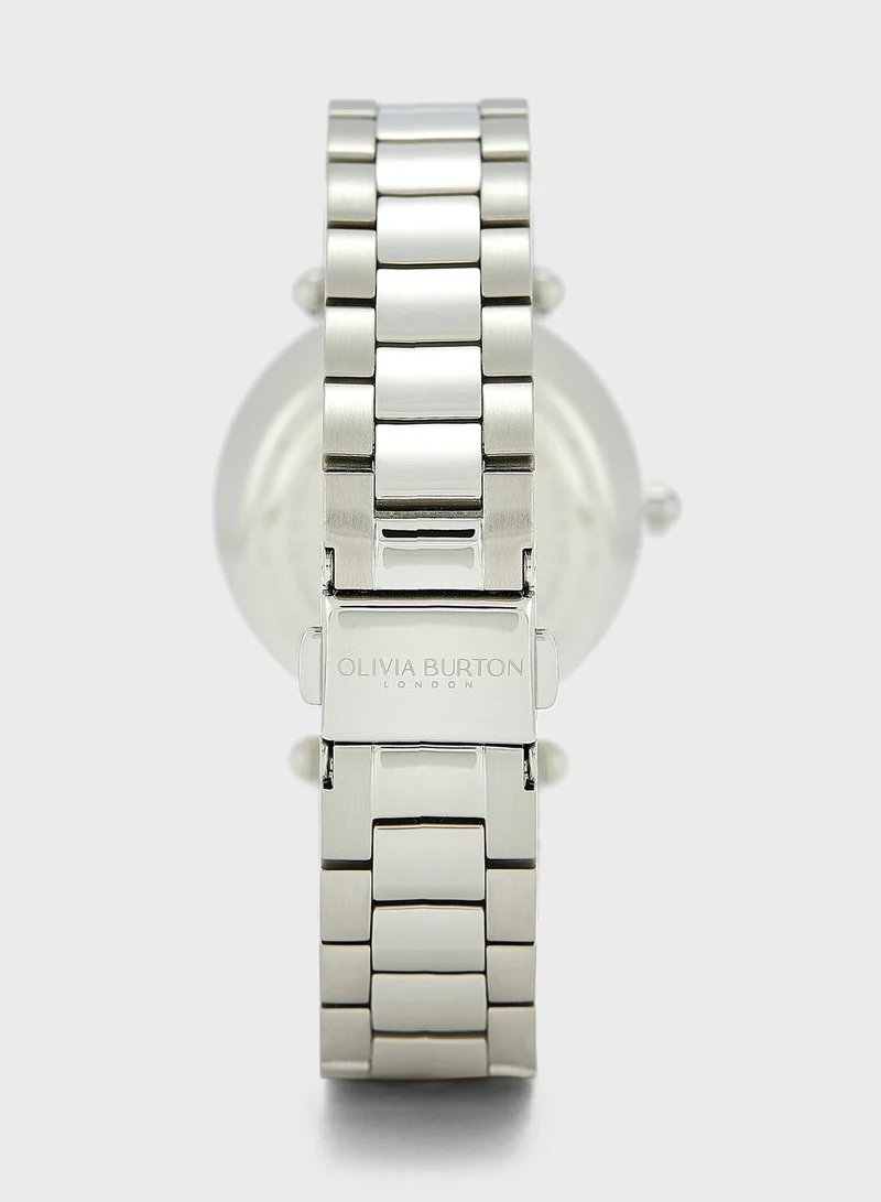 OLIVIA BURTON Ob Signature T-Bar Florals Analog Watch