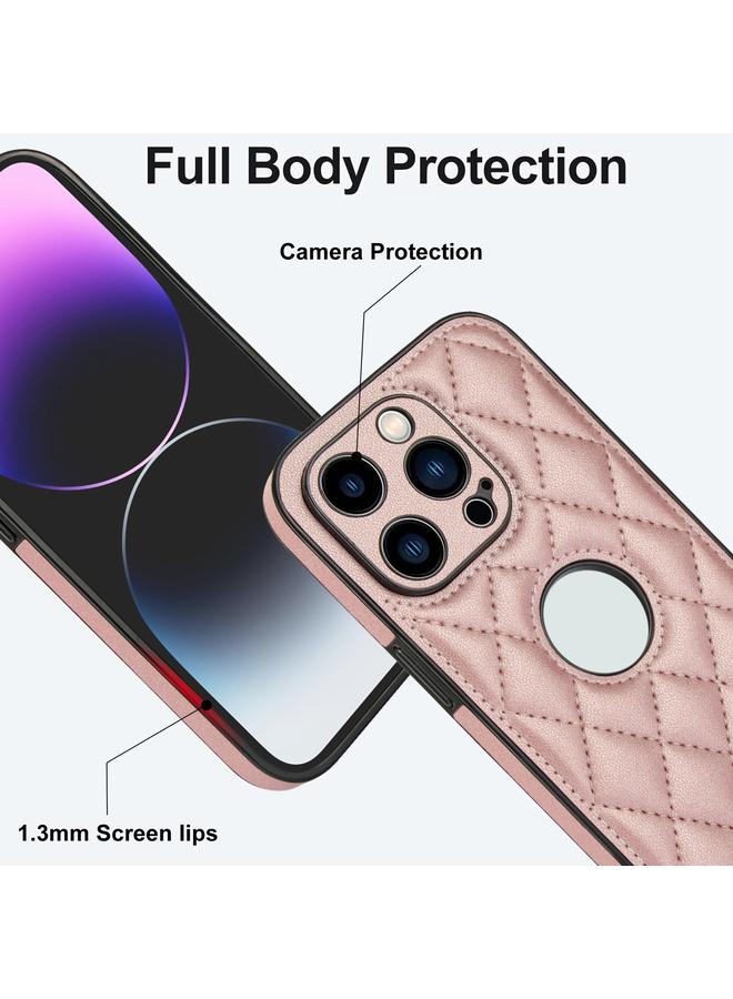 زبون جراب لهاتف iPhone 12 Pro Max بغطاء خلفي من الجلد المعيني - Image 3