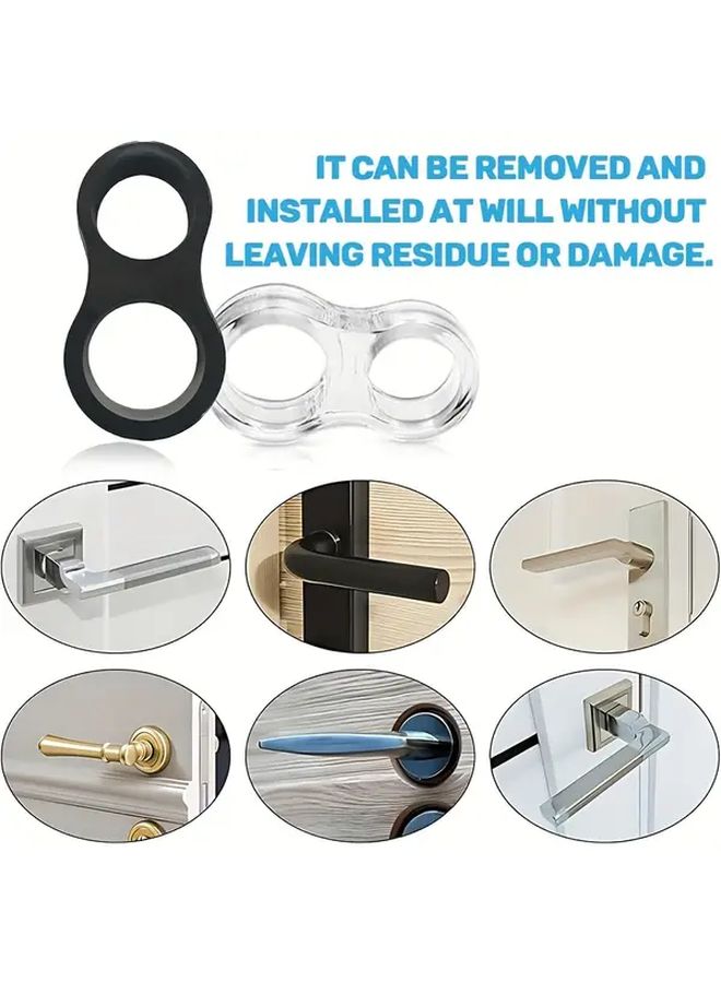 Transparent PVC Door Bumper 12 Pack Easy Install Protector for Wall Glass - Image 5