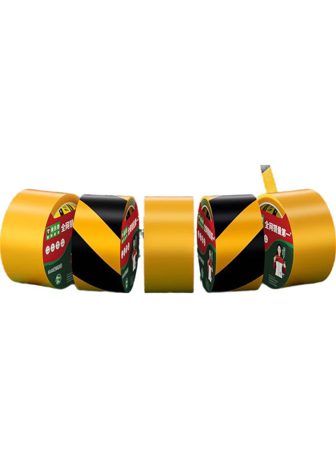 Miloch Miluqi Pe Warning Tape, Black And Yellow Zebra Crossing, Caution Waterproof Wear-Resistant, Tear-Off Without Residue, Floor Film Special Tape, Yellow - 48Mm Wide * 20M Long [1 Roll] - Image 3