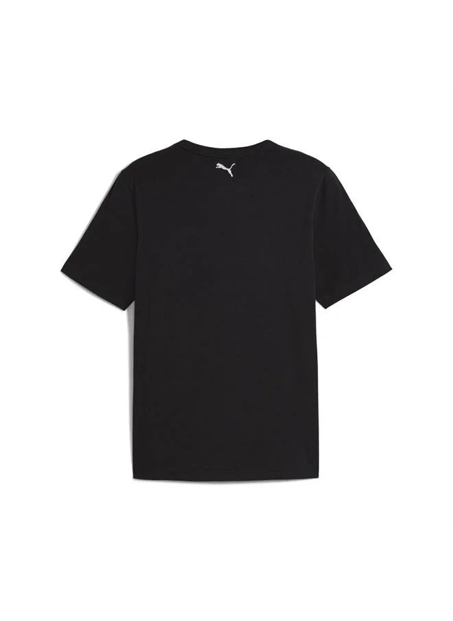 Puma PUMA Black-Mountain Blue FUTURE.PUMA.ARCHIVE Graphic Tee Unisex for Men | Best Price UAE