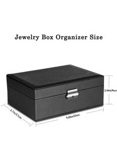 2-Layer PU Leather Jewellery Storage Box for Women Black - pzsku/Z866C47FAFDE3369D5CF9Z/45/_/1639552341/f9a5a26a-9293-43d8-827f-a47b74b2c032