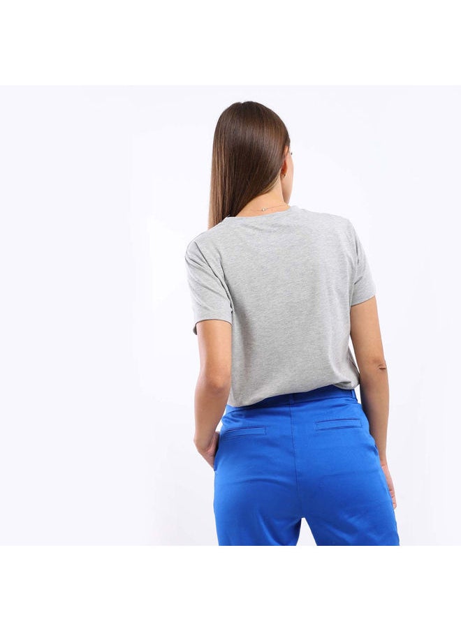 Esla ESLA Japonais Printed Top Gray  - Image 3