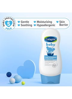 Cetaphil Cetaphil Baby Wash & Shampoo, 13.5oz Pack of 2, Hypoallergenic, Soap Free  - Image 4