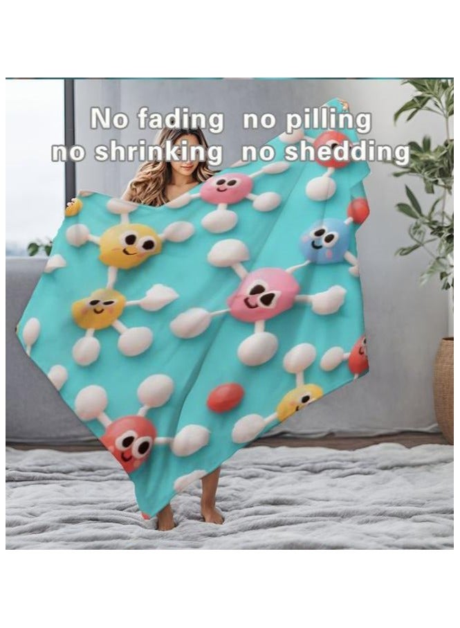 عام بطانية رقيقة من الفانيلا الكرتونية للأطفال أو الطلاب (دافئة ومريحة ومناسبة للنوم والألعاب) 100 سم * 150 سم - Image 4