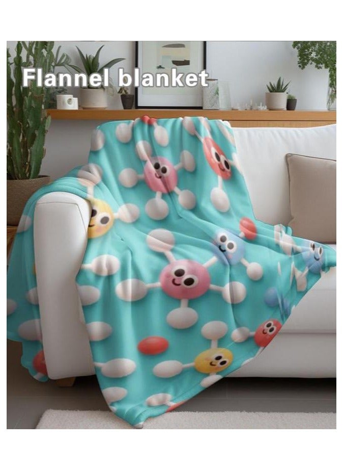 عام بطانية رقيقة من الفانيلا الكرتونية للأطفال أو الطلاب (دافئة ومريحة ومناسبة للنوم والألعاب) 100 سم * 150 سم - Image 5