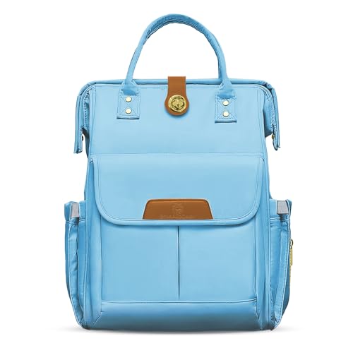 StarAndDaisy Diaper Bag for Baby/bags for mothers carry/Women carry Maternity Bag with Bottle Holder, Multi Compartments with Pockets, Waterproof, Travel Friendly, Lightweight (Joy Blue) - Image 1
