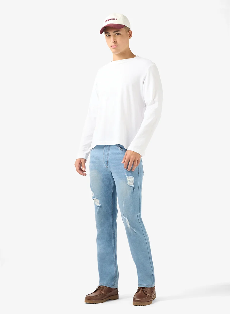 سفنتي فايف جينز بقصة مستقيمة