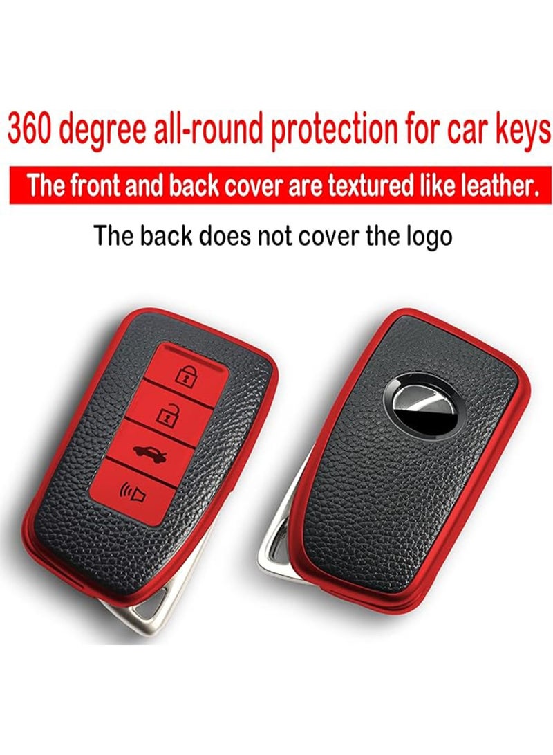 NOSKIN Key fob Cover case Keychain Compatible with Lexus (Red) - Image 5