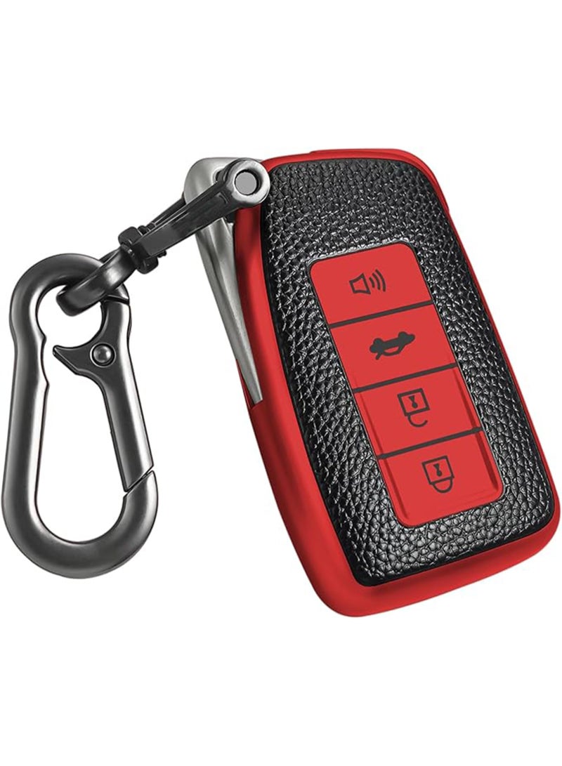 NOSKIN Key fob Cover case Keychain Compatible with Lexus (Red) - Image 1