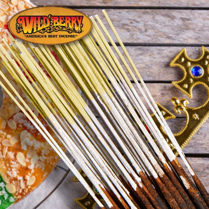 Wild Berry Incense Sticks - King Cake - Delectable Cinnamon Sugar Scent with Vanilla - Hand Dipped in The USA (100 Count) - Image 2