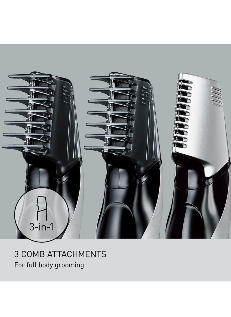 Panasonic - Panasonic Electric Body Hair Trimmer and Groomer for Men ER-GK60-S, Cordless, Wet/Dry with 3 Comb Attachments, Washable - Image 1