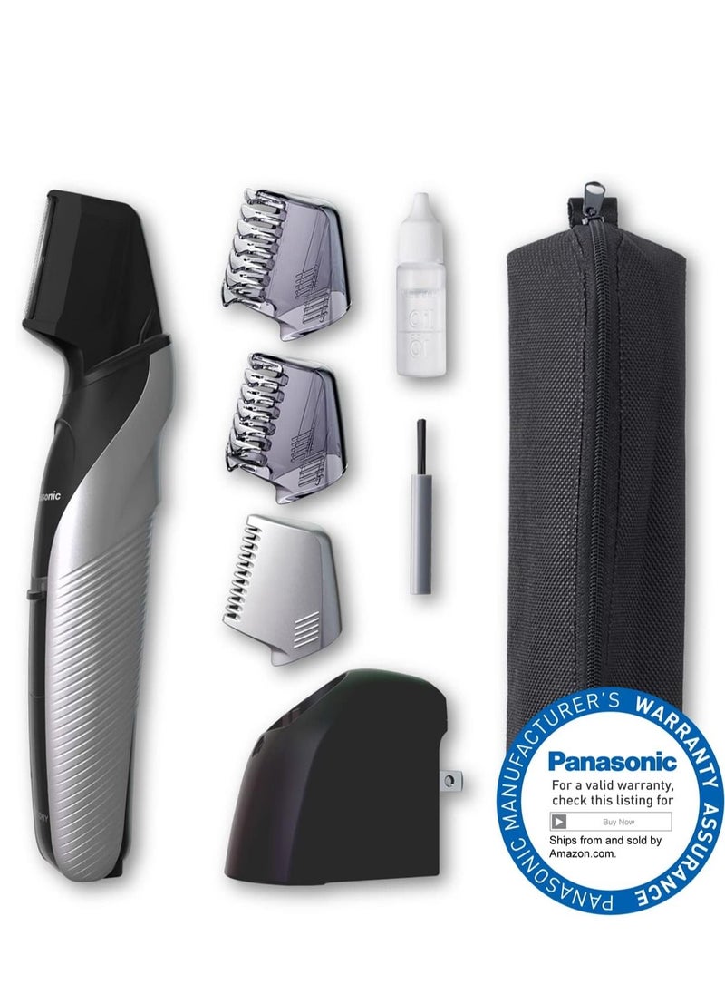 Panasonic - Panasonic Electric Body Hair Trimmer and Groomer for Men ER-GK60-S, Cordless, Wet/Dry with 3 Comb Attachments, Washable - Image 1