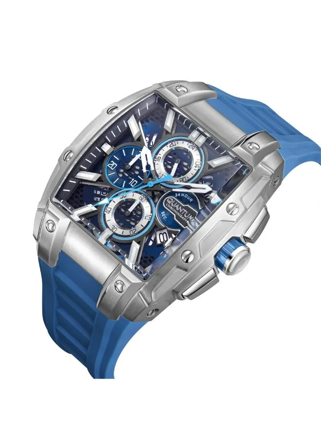 Quantum Men's Silicone Chronograph Watch HNG1161.359 - 43 mm