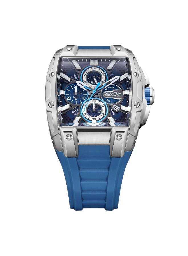 كوانتوم ساعة كرونوغراف رجالية من السيليكون . -  مم - Image 3