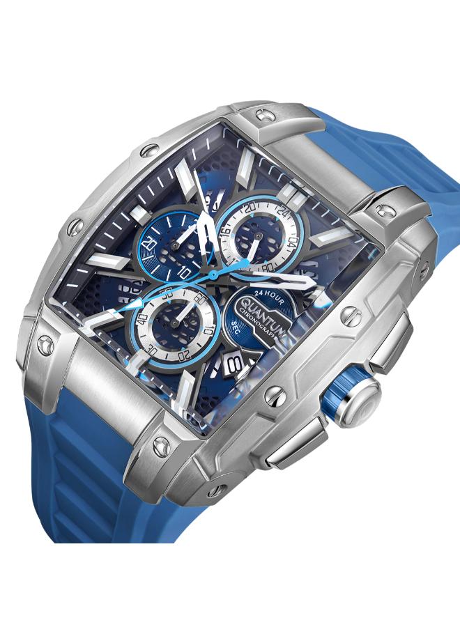 كوانتوم ساعة كرونوغراف رجالية من السيليكون . -  مم - Image 5