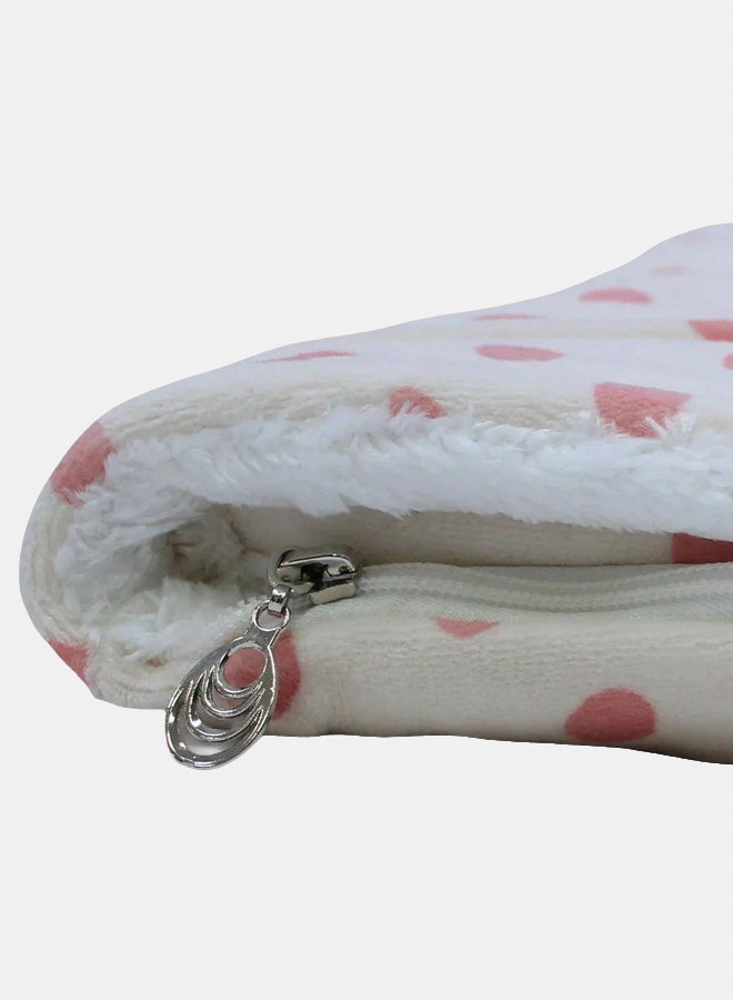 Baby Girls Velvet Baby Sleeping Bag - Cute Polka Dots - Image 2