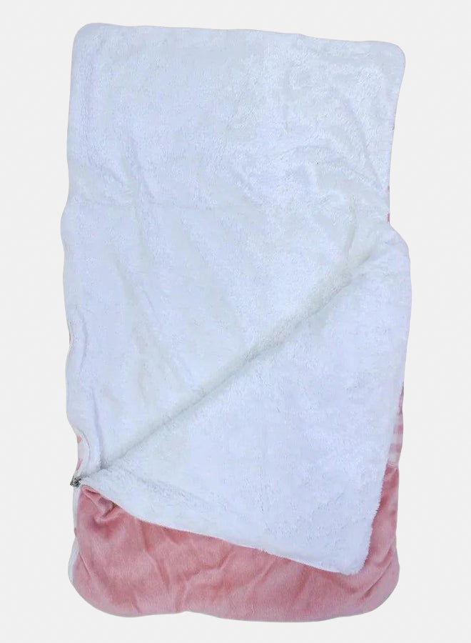 Baby Girls Velvet Baby Sleeping Bag - Cute Polka Dots - Image 3