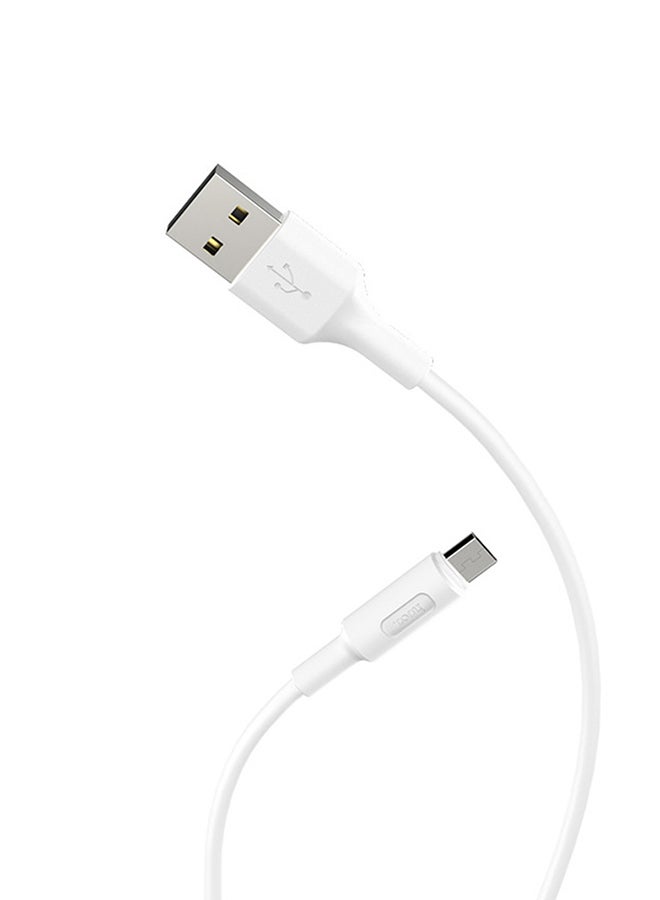 hoco. X25 Micro USB Cable for Samsung Xiaomi Tablet 5V2A Fast Charge Data Sync Cable Eco-friendly Silicone USB Charging Cord - Image 3