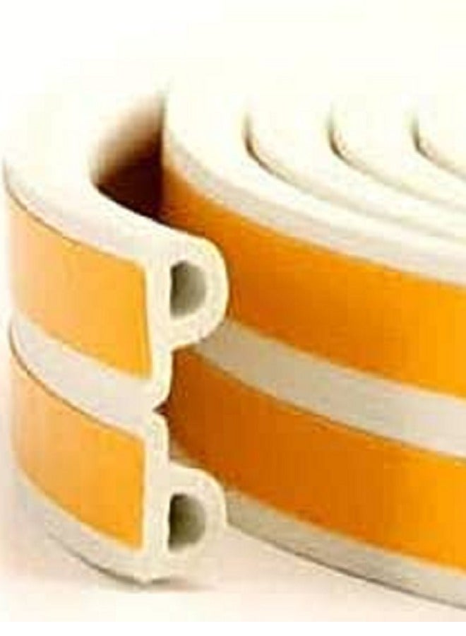 مانع اتربه ابيض للابواب والنوافذ  لعزل الغبار عدد 2 شريط متلاصقين - Image 1