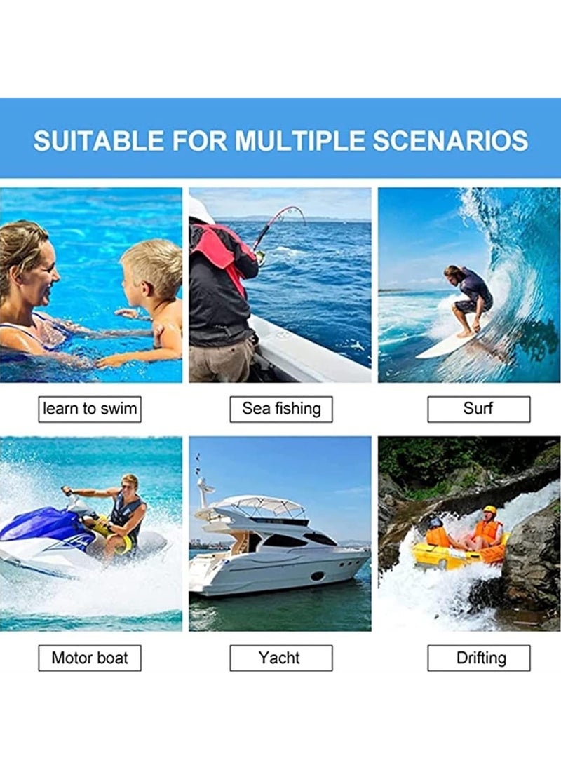 ريبنيو سترة النجاة سترات السلامة البدلة المائية قوارب الكاياك السباحة ركوب الأمواج الانجراف معدات الحجم {L} من 60 إلى 75 كجم (الفوسفور) - Image 5