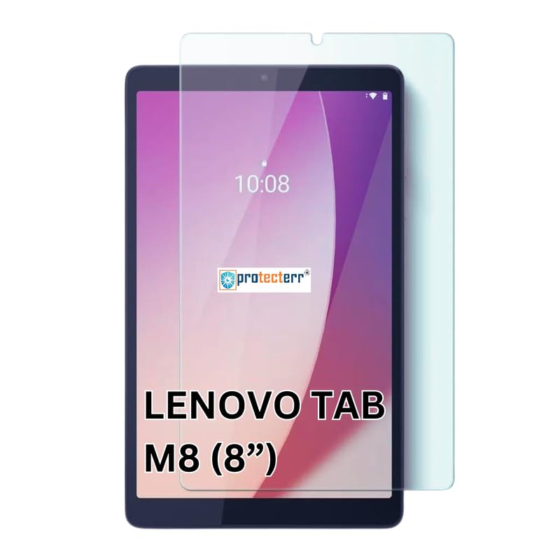 PROTECTERR 1 Pack | Screen Protector Guard for Lenovo Tab M8 (4th Gen) 8 inch - Ultra-Thin, HD Clear, 9H Hardness, Anti-Scratch, Bubble Free, Edge-to-Edge (Not Tempered Glass) - Image 1
