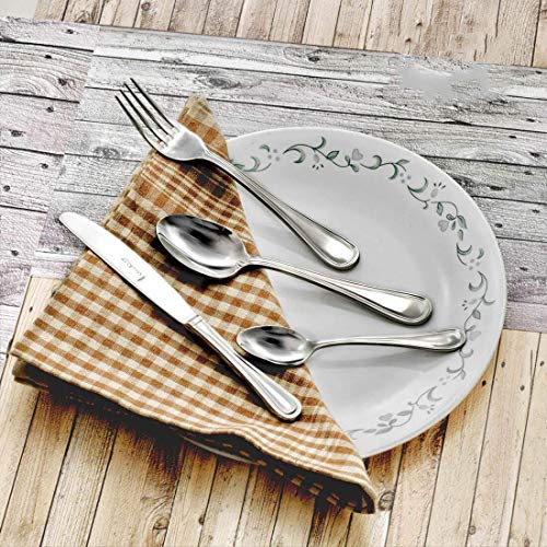 Shri & Sam Gourmet Stainless Steel Cutlery Set, 24-Pieces, Silver - Image 5