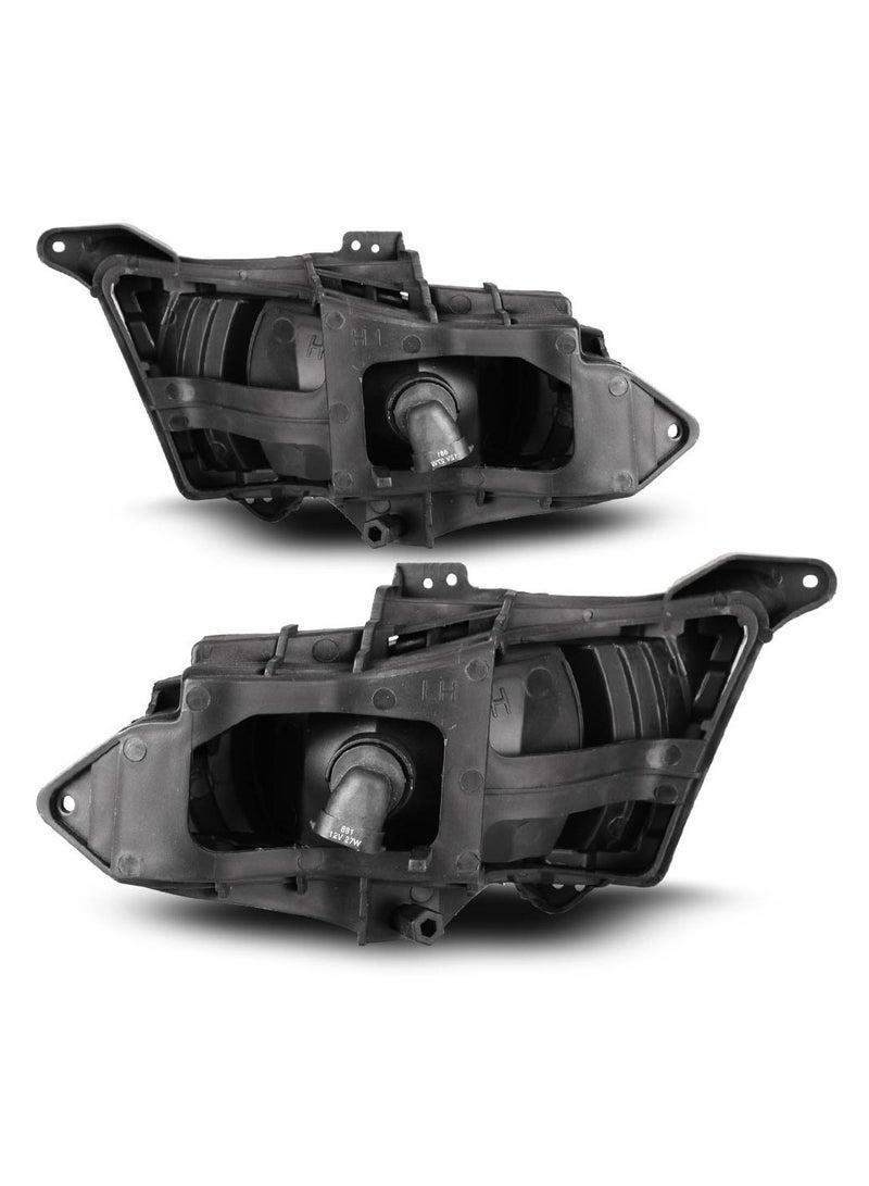 Elshafey 1 Pair Fog Lights Assembly Replacement for 2007-2010 Hyundai Elantra Clear Lens with Bulbs Harness Switch Kit Driving Fog Lights - Image 5