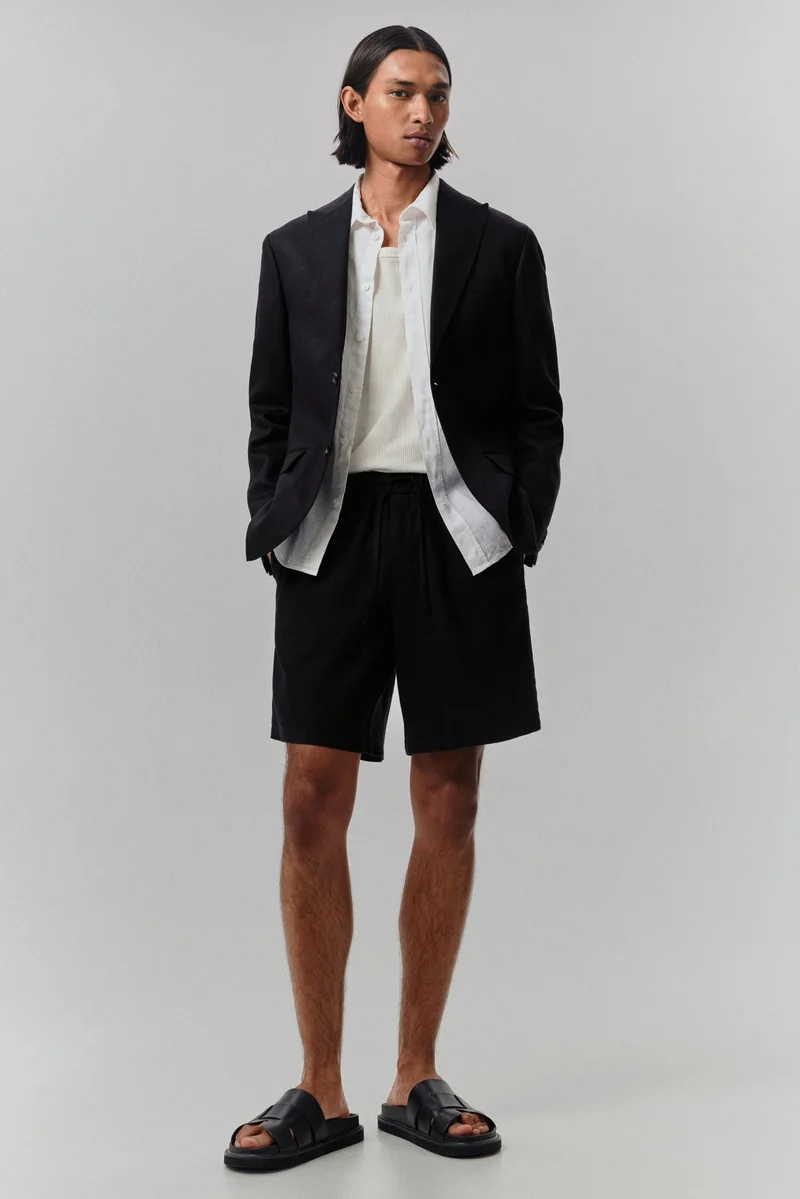 H&M Relaxed Fit Linen-blend shorts