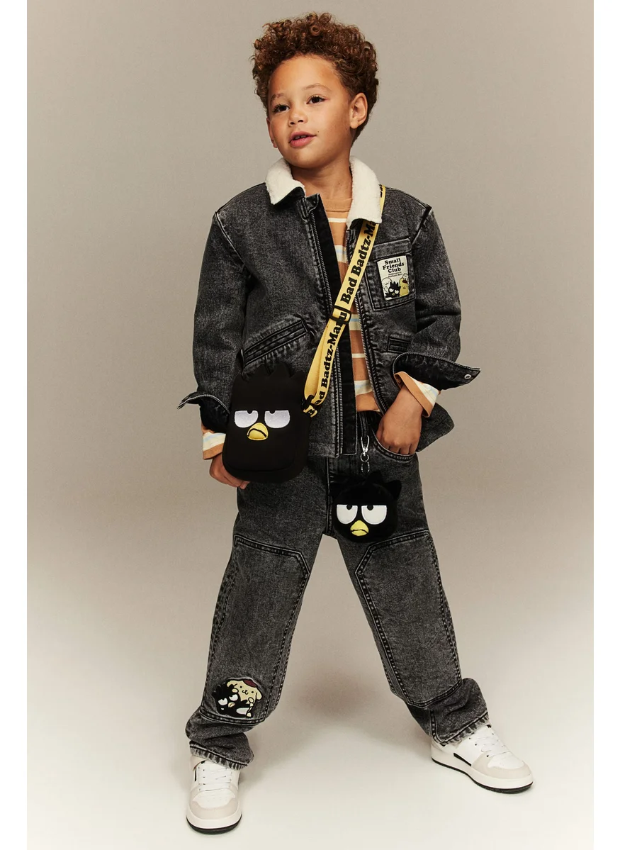 H&M Teddy-Lined Denim Jacket