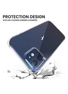 Generic Ultra Slim Crystal Clear Transparent Case for iPhone 12 Mini - Anti Yellow – Shockproof Bumper Corners Protection Cover Clear  - Image 3