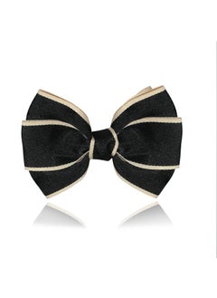 LILIEWHTIE 1PCS Black Grosgrain Ribbon Hair Clips For Women Bows Hair Barrette Clip Hair Accessories for Women