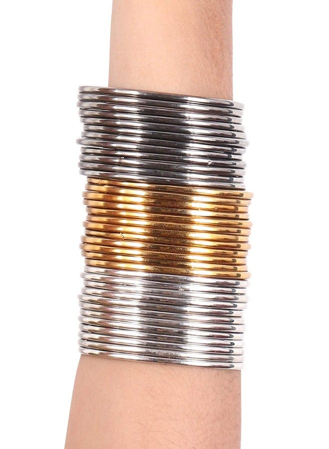 Shivarth Plane Glossy Metal Bangles Set for Women and Girls - (Pack of 36 Bangles) _Available in Many Colours (2.2) - Image 2
