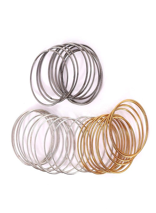 Shivarth Plane Glossy Metal Bangles Set for Women and Girls - (Pack of 36 Bangles) _Available in Many Colours (2.2) - Image 4