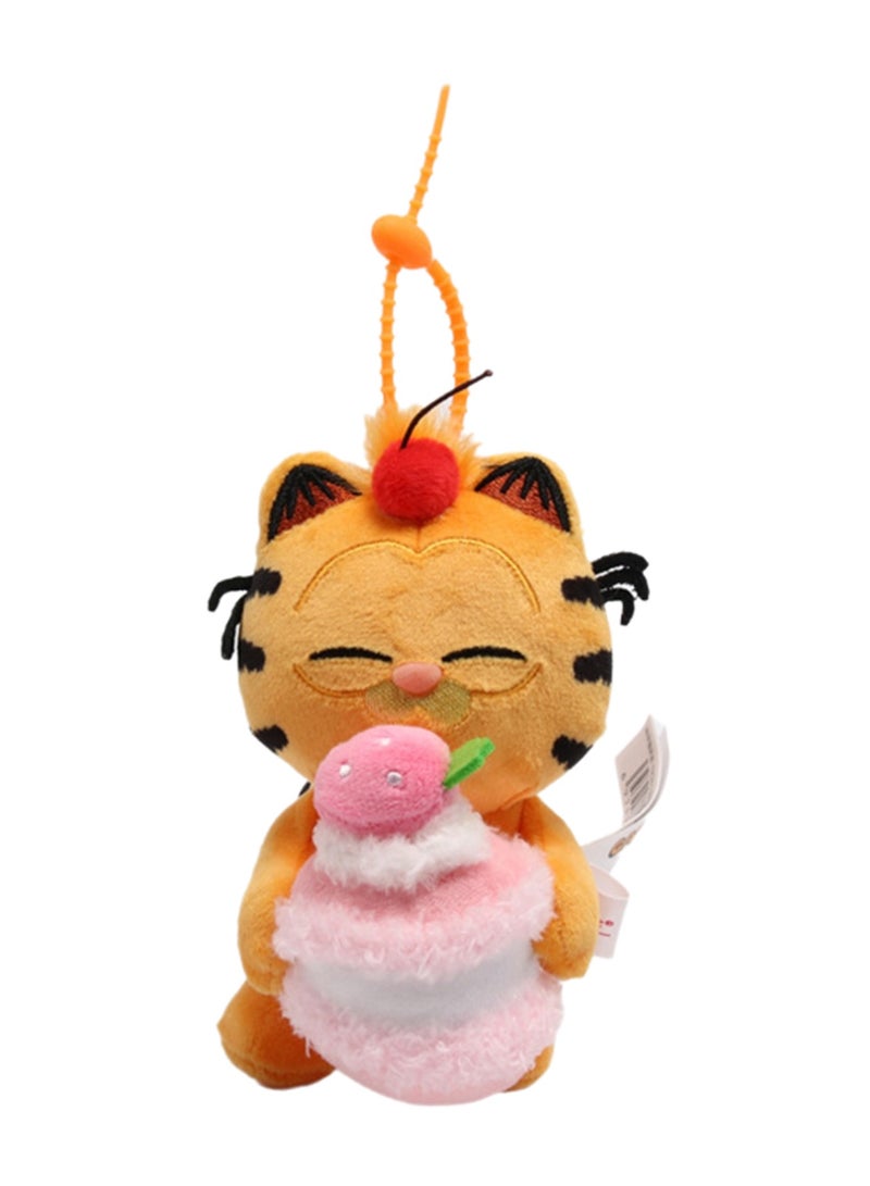 13cm Macaron Kitten Pendant Orange Cat Family Keychain Plush Doll Backpack Accessories Bag Pendant Cartoon Bag Accessories Doll Gift  - Image 1