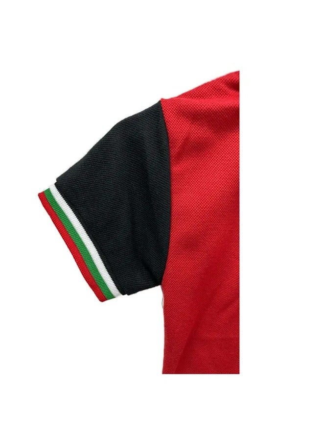 Brain Giggles Brain Giggles T-shirt for Kids National UAE Flag Design Unisex Polo Shirt (11-13 years) - Image 3