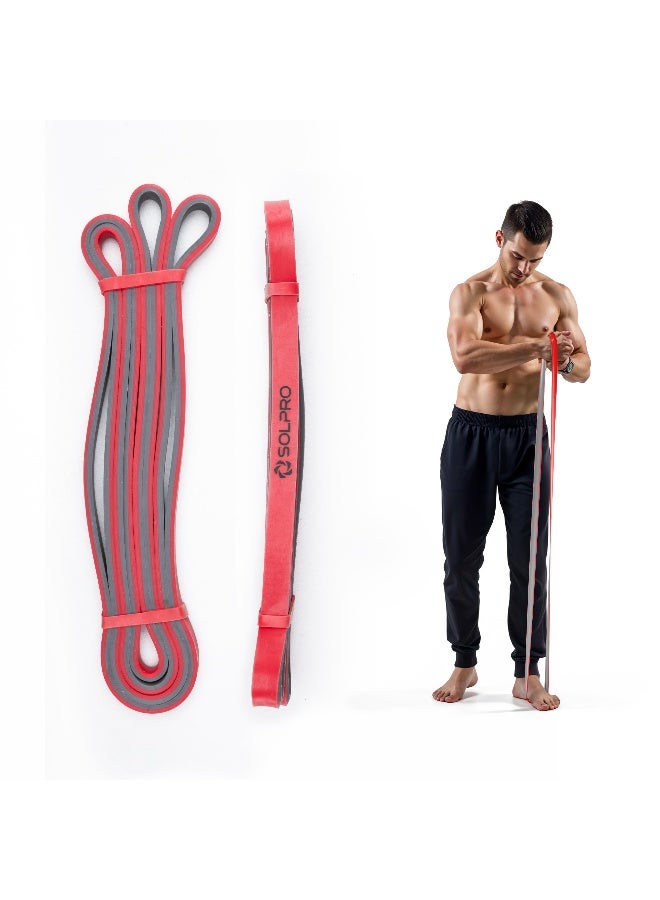 SOLPRO PowerFlex Lite Resistance Band for Men & Women | Heavy-Duty Latex Band for Strength, Stretching, Mobility, Rehab | Ideal for Home Gym, CrossFit, Yoga, Full-Body Workouts (Red) - Image 1