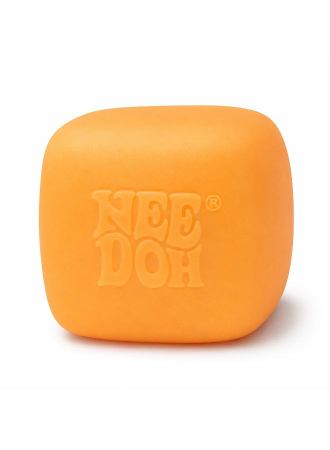DOH NEE Nice Anti-Stress Squishy Cube – High-Rebound, Flexible Squishy Toy – Ergonomic Hand Design to Relieve Anxiety and Increase Focus – Suitable for Children and Adults – Orange Color
