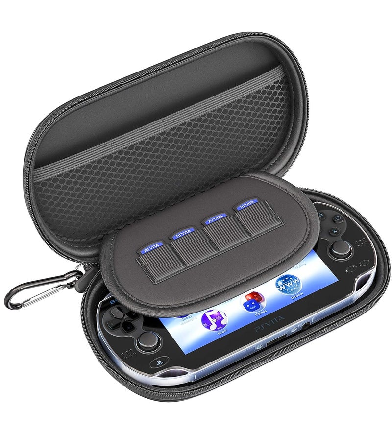Skywin -Kit for PSVita Case, PS Vita Case, Charging Cable, and Micro SD Memory Card Adapter Compatible with PS Vita 1000/2000 3.6 or HENkaku System - Image 2