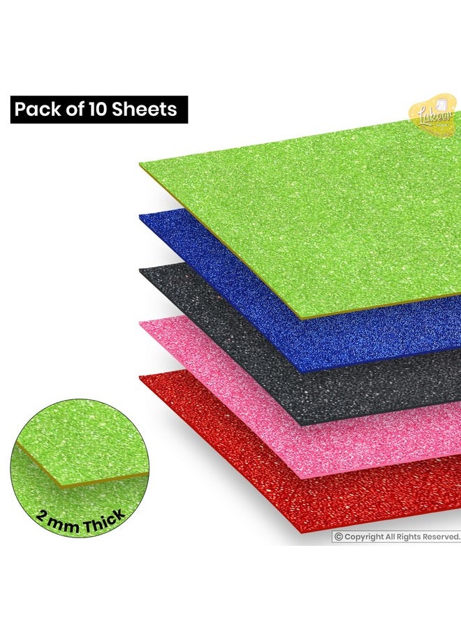 Lakeer Glitter Sparkles Foam Sheet - 2 mm Thick 10 Different Color, A4 - pzsku/Z866D94A50B81EC0D0452Z/45/_/1741429275/66f7a564-9483-49e1-996f-bb646c27cc08