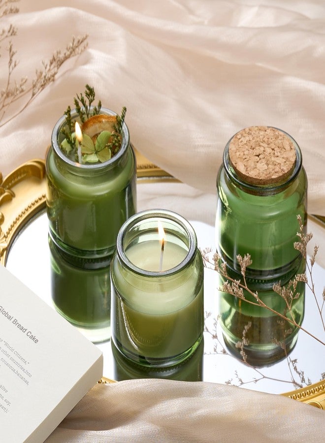 Danmu 3oz Candle Jars,Candle Jars for Making Candles,Wedding,Baby Shower,Party Favors Decoration 24 Pack(Green) - Image 4