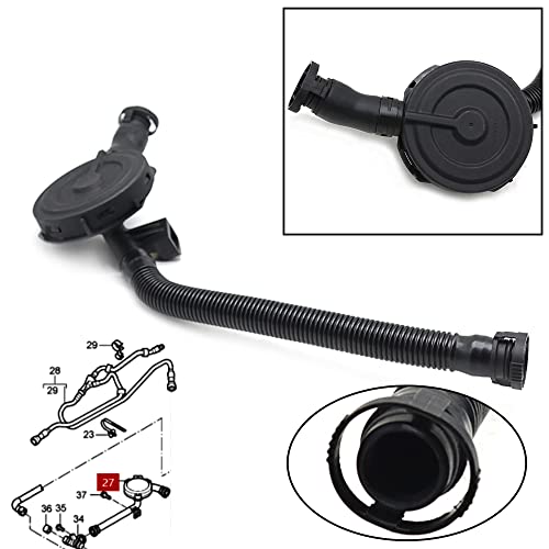 FANHAY 95511076500 022103765B Crankcase Vent Valve with PCV Valve for Porsche Cayenne 3.2L 2004-2006 - Image 3