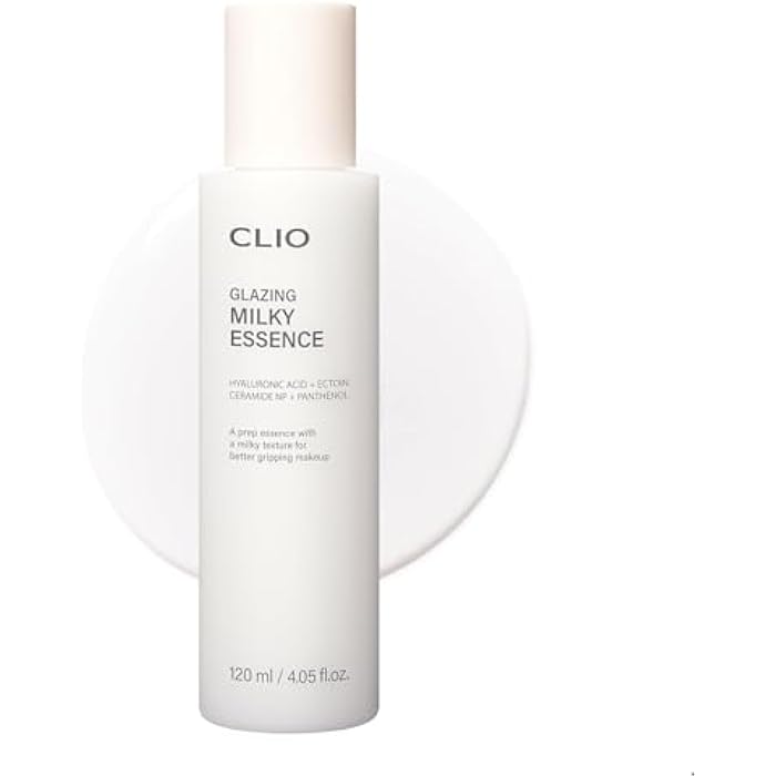 CLIO PROFESSIONAL CLIO Glazing Milky Essence for Sensitive Skin, Rice PDRN for Boosting Radiant Glass Skin, Lightweight Hydrating Skin Prep for Makeup, Repairing Skin Barrier with Ceramide, Korean Skincare, 4.05 Fl Oz - Image 1
