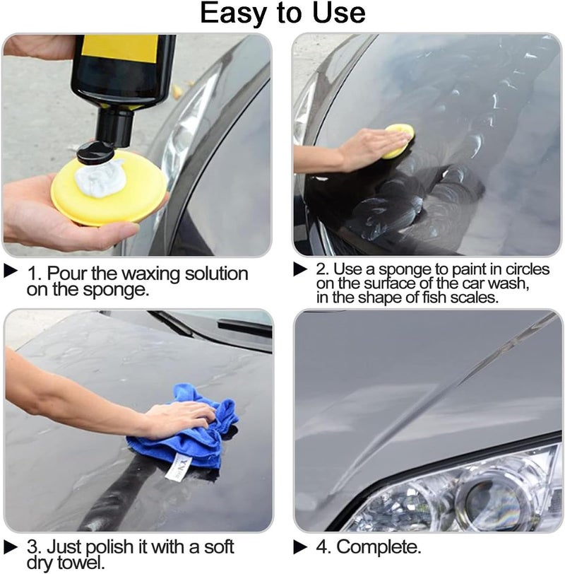BEANPRECOY 12 Pcs Microfibre Polishing Sponge, 4 Inch Round Wax Applicator Pad for Car Polish, Waxes, Paint Cleaner - Hand Polishing Foam Sponge for Detailing - Image 4