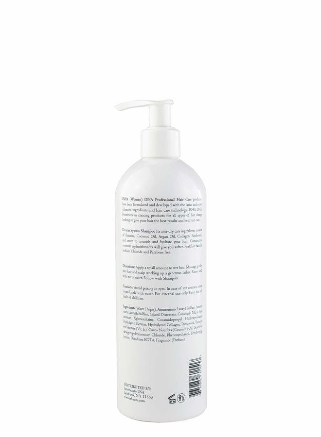ISHA DNA Keratin Treatment System Shampoo - Sulfate and Parabens Free - Perfect for Keratin Treated Hair- Keratin and Coconut Oil Infused Shampoo - For all Types of Hair. (16 Fl oz.) - Image 2