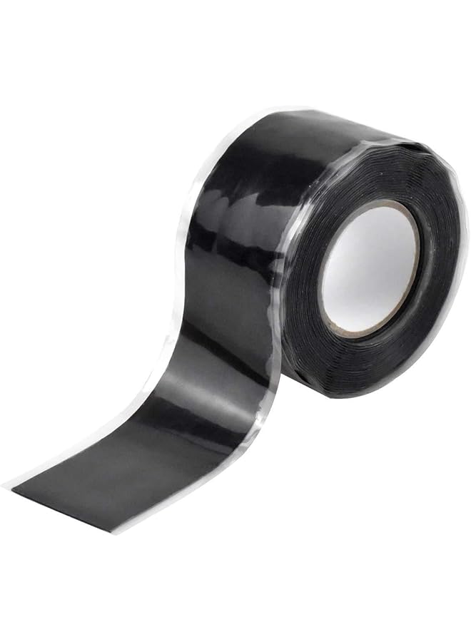 promass Seal Self Fusing Silicone Tape,1Rolls 1 Inch *10 Feet Water Leak Seal Tape,Weatherproof Self Fusing Silicone Sealing Tape for Emergency Pipeline Repair/Cable Bandage/Tool Fixing (Black) - Image 1
