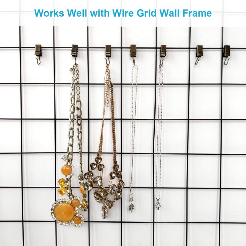 Coideal Small Bronze Curtain Clips, 100 Pack Metal Brass String Party Lights Hanging Hooks for Home Decoration, Photos, Art Craft Display and Indoor Activities Supplies - Image 4