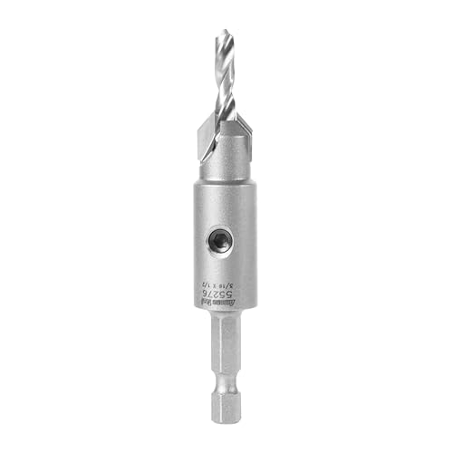 Amana Tool Carbide Tipped 82 Degree Countersink Drill Bit 55276 12 Dia x 316 Drill D x 14 Inch Quick Release Hex Shank for Tool 55242 - Image 1