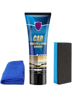 Car Scratch Remover Kit, 60ml Car Scratch Repair Paste, Scratch Removal Paste for Repairing Car Scratches, Car Maintenance and Refurbishment Paint Scratch Polishing Repair Paste